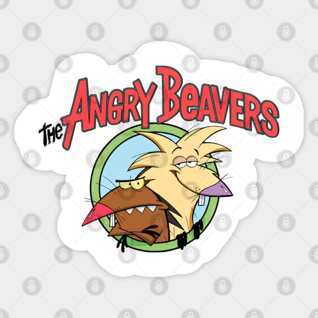 angry beavers Sticker by youne street